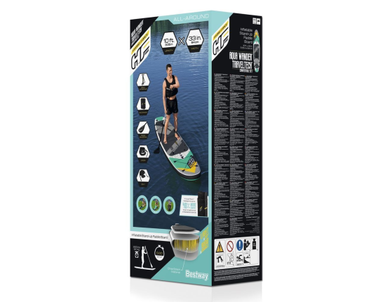 Надувная доска для SUP-бординга Bestway Aqua Wander Convertible Set, 305 x 84 x 12 см