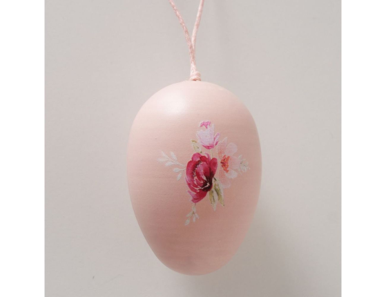 Пасхальные украшения ЯИЧКИ-РОЗОВЫЕ ЗЕФИРКИ Tenero Easter, пластик, 6 см, 12 шт.