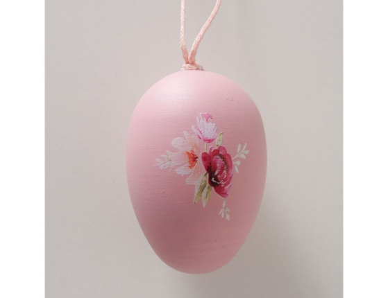 Пасхальные украшения ЯИЧКИ-РОЗОВЫЕ ЗЕФИРКИ Tenero Easter, пластик, 6 см, 12 шт.
