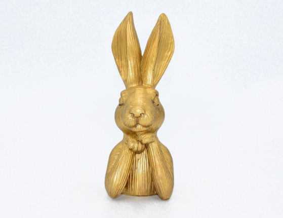 Декоративная фигурка КРОЛИК-МЕЧТАТЕЛЬ, полистоун, 17 см