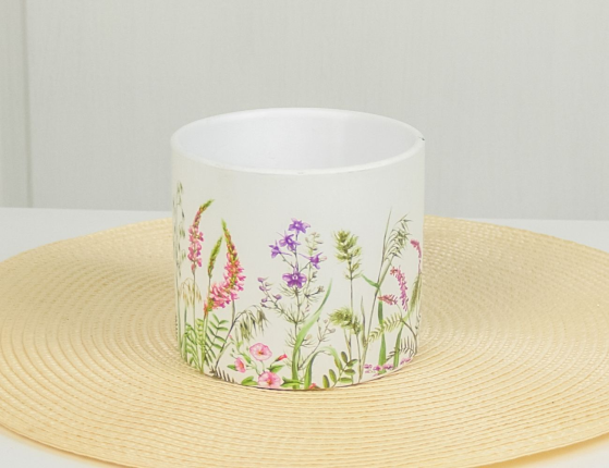 Кашпо ФЛОРА МАТТИНО: ЛУГ, фарфор, 12 см