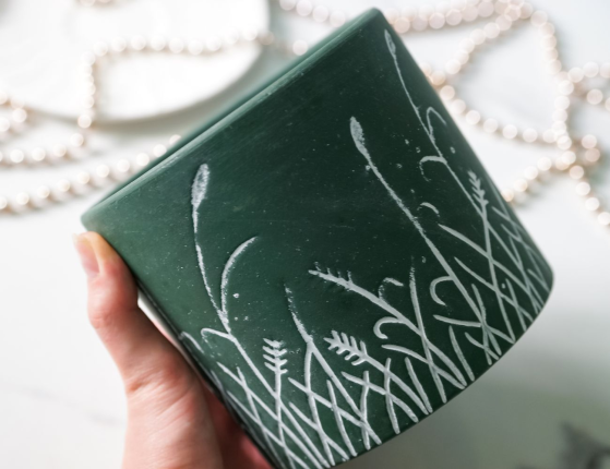 Кашпо ФЛОРА СЭРА: ПОЛЯНА, керамика, 14х13 см