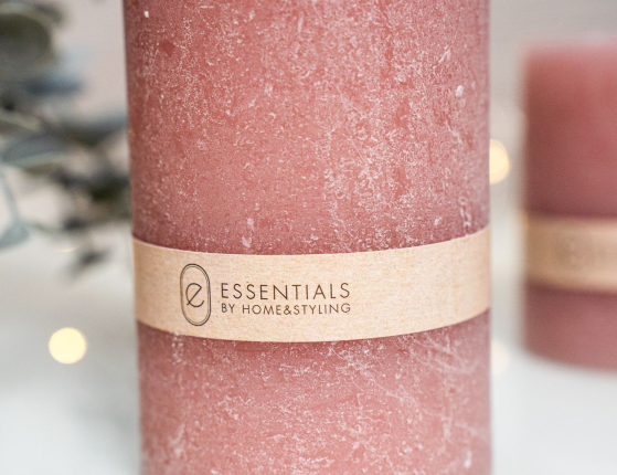 Декоративная свеча ЭССЕНШИАЛ ПИНК, 10х7 см