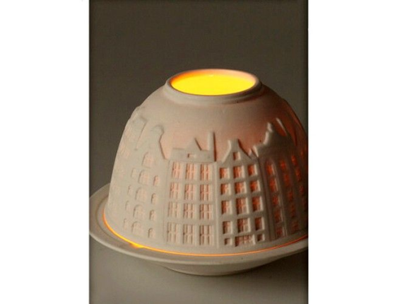 Подсвечник-купол АМСТЕРДАМСКИЙ КОЛОРИТ, фарфор, 18х12 см