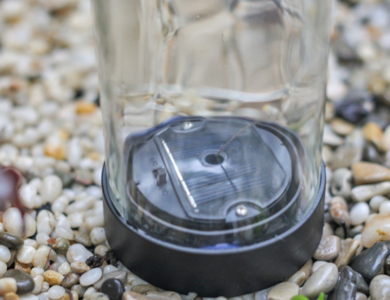 Садовый светильник на солнечной батарее Solar MAGIC BOTTLE, 10 тёплых белых микро LED-огней,  30х7.5 см