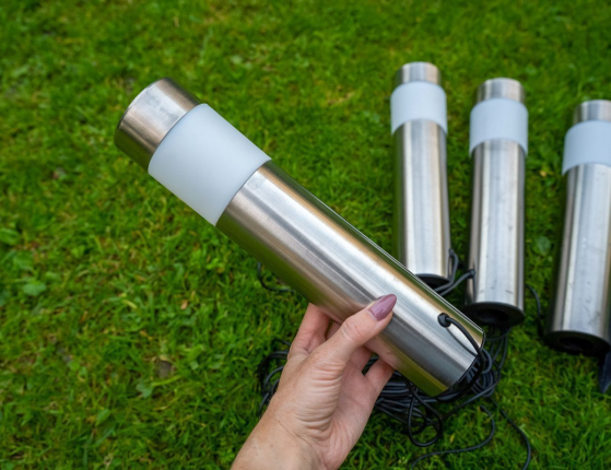 Набор садовых светильников ЖАРДИН, 37 см, 4 шт., уличные