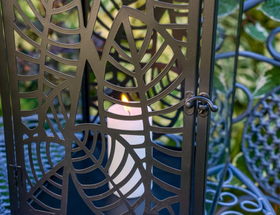 Набор фонарей-подсвечников КАДУТА ФОЛИ, металл, 41 и 50 см, 2 шт.