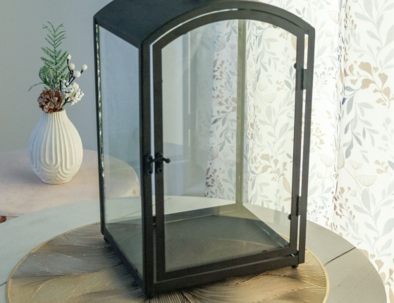 Декоративный фонарь-подсвечник ФЛЕКСОН, металл, чёрный, 45 см