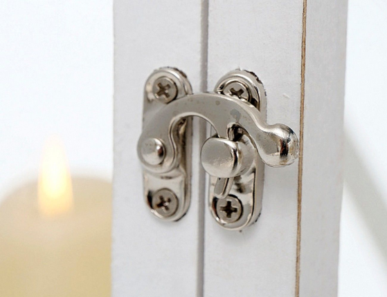 Подсвечник-фонарь БОРСАЛИНО большой, дерево, 69 см