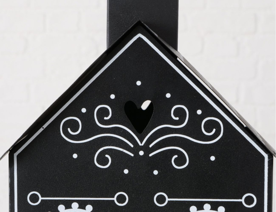 Декоративный подсвечник-домик ДИЗЕНЬЯТО большой, металл, 41 см