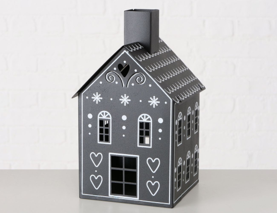 Декоративный подсвечник-домик ДИЗЕНЬЯТО средний, металл, 26 см