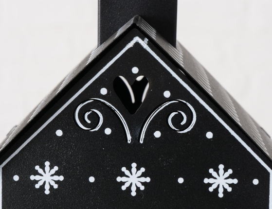 Декоративный подсвечник-домик ДИЗЕНЬЯТО средний, металл, 26 см