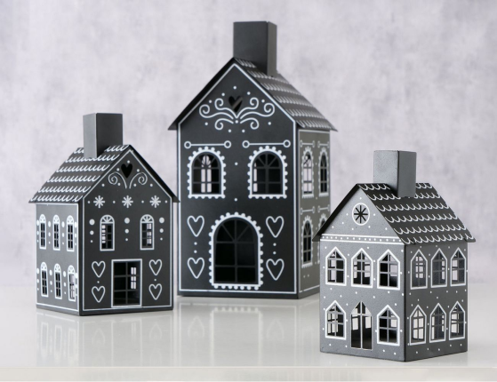 Декоративный подсвечник-домик ДИЗЕНЬЯТО средний, металл, 26 см