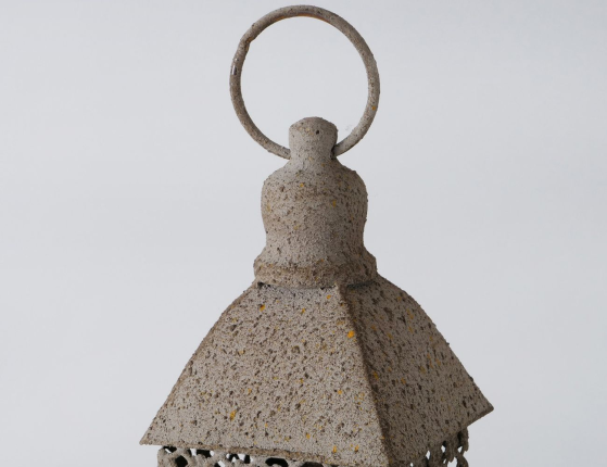 Набор металлических подсвечников-фонарей ПОМПЕИ, металл, стекло, 40-58 см, 2 шт.