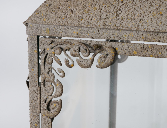 Набор металлических подсвечников-фонарей ПОМПЕИ, металл, стекло, 40-58 см, 2 шт.