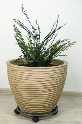 Подставка для цветов ЛЕТИР, на колёсиках, металл, 35 см