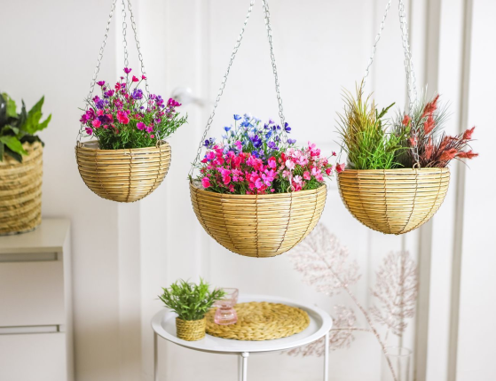 Набор подвесных кашпо РАТТАН САСП, 3 шт.