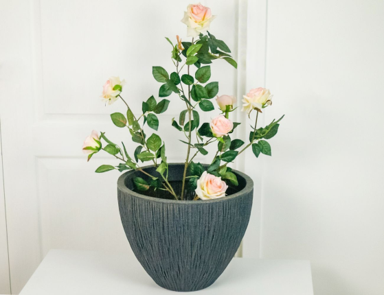 Декоративное кашпо ДРОТЭ АНТРАЦИТ, 40х31 см