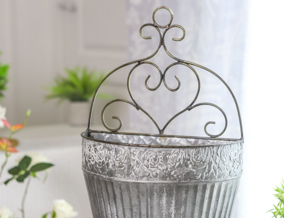 Настенное подвесное кашпо ФЭР, металл, 45 см