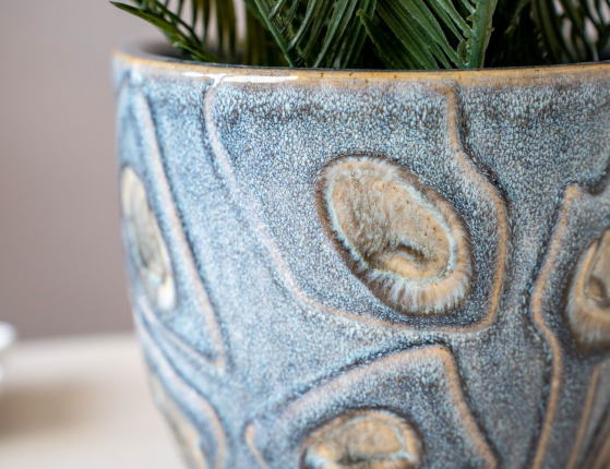 Декоративное кашпо ЧЕНС, керамика, 18 см