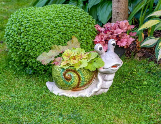 Декоративное кашпо УЛИТКА РОМИ, керамика, 38 см