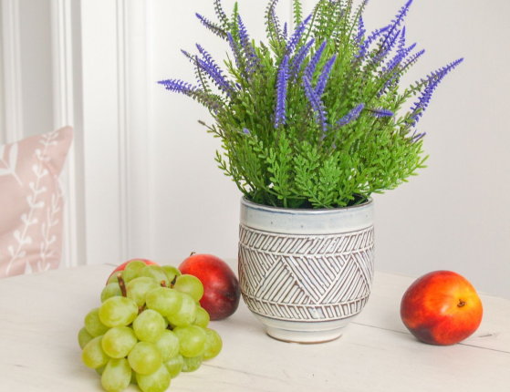 Набор декоративных кашпо ЗАНЗИБАР СКАЙ, керамика, 8-14 см, 3 шт.