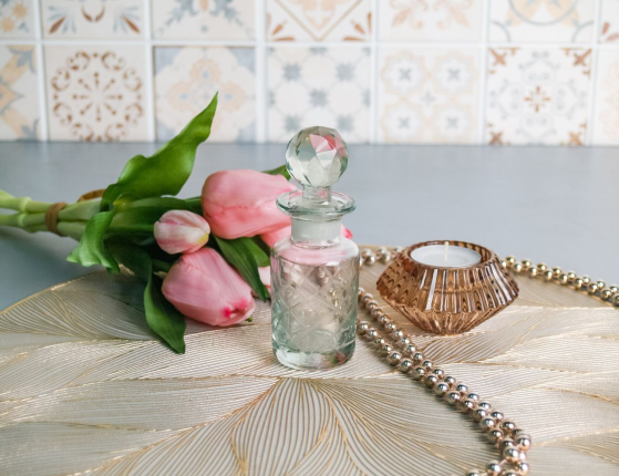 Декоративный флакон ФИАЛА, стеклянный, 12 см