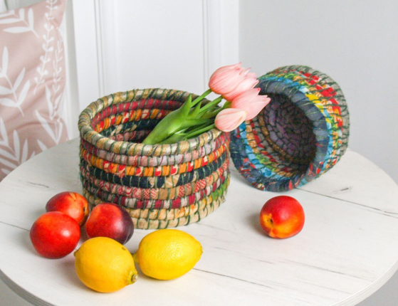 Набор корзин ПЭЧВОРК, хлопок, 3 шт.