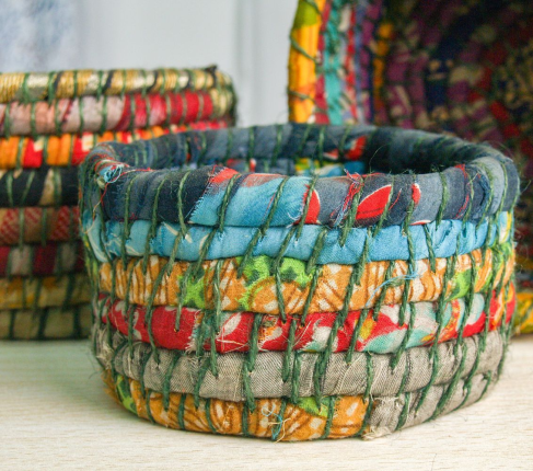 Набор корзин ПЭЧВОРК, хлопок, 3 шт.