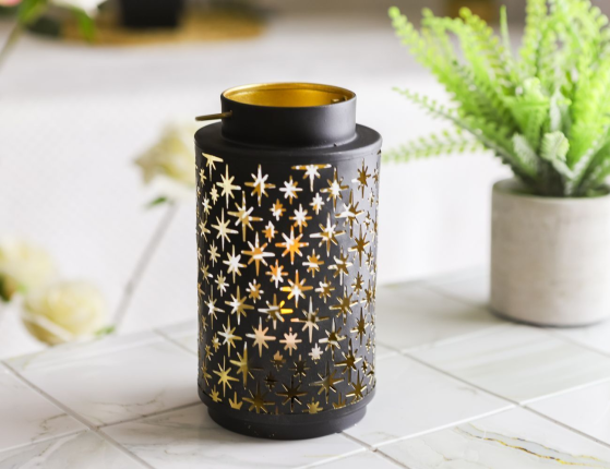 Подсвечник-фонарь ЛАММЕ, металл, 16 см