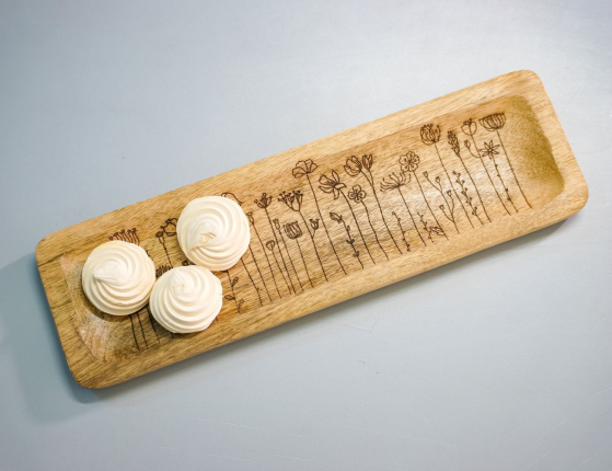 Деревянный поднос ФИОРИ СЕЛВАТИЧИ, большой, 40х13 см