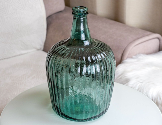 Декоративная бутыль ИММЕНС, стекло, серый, 8 л