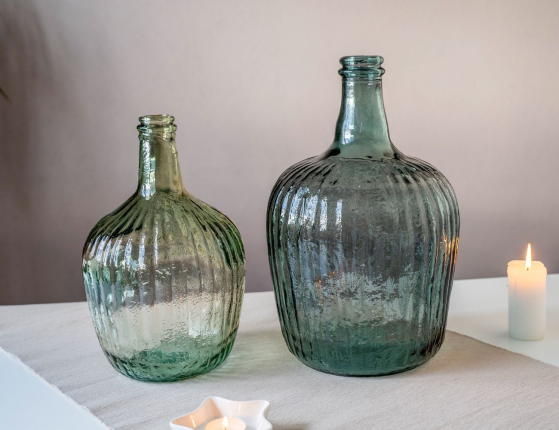 Декоративная бутыль ИММЕНС, стекло, серый, 8 л