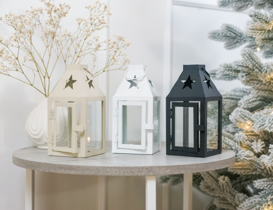 Декоративный подсвечник-фонарь СКОНС, металл, чёрный, 17х8 см