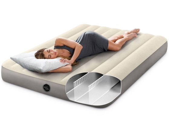 Полуторный надувной матрас Intex Deluxe Single-High Airbed (Full), 137х191х25 см