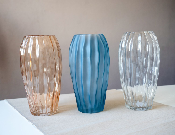 Декоративная ваза ФЕЛИН, стекло, прозрачный, 27 см