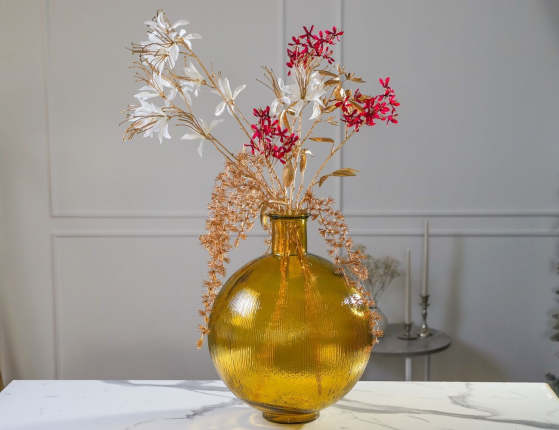 Декоративная ваза ЧЕРИТТ, стекло, 42 см