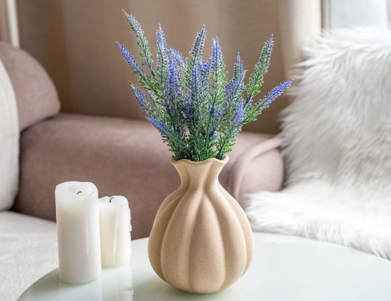 Декоративная ваза РЭГГИ, керамика, 19 см