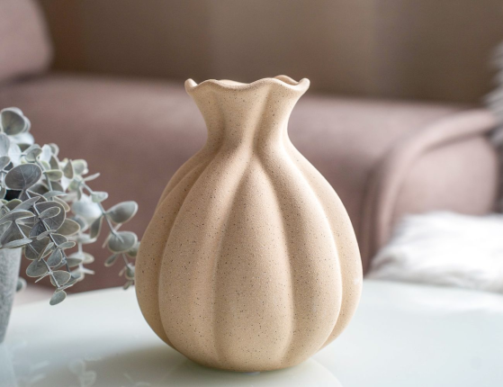 Декоративная ваза РЭГГИ, керамика, 19 см