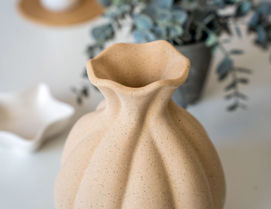 Декоративная ваза РЭГГИ, керамика, 19 см