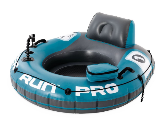Надувной круг-кресло Intex River Run I Pro с сетчатым дном, 140x132 см