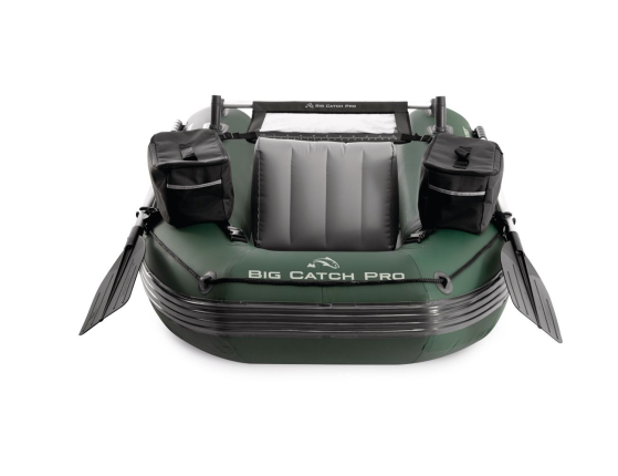 Надувная лодка для рыбалки Intex одноместная Big Catch Pro с веслами и насосом, 165х119х38 см