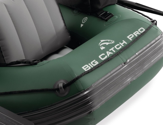 Надувная лодка для рыбалки Intex одноместная Big Catch Pro с веслами и насосом, 165х119х38 см