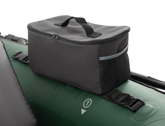 Надувная лодка для рыбалки Intex одноместная Big Catch Pro с веслами и насосом, 165х119х38 см