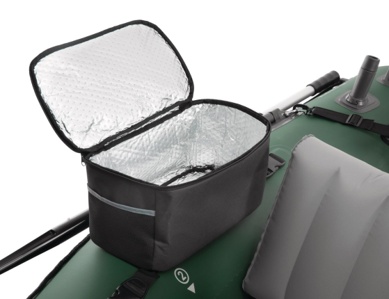 Надувная лодка для рыбалки Intex одноместная Big Catch Pro с веслами и насосом, 165х119х38 см