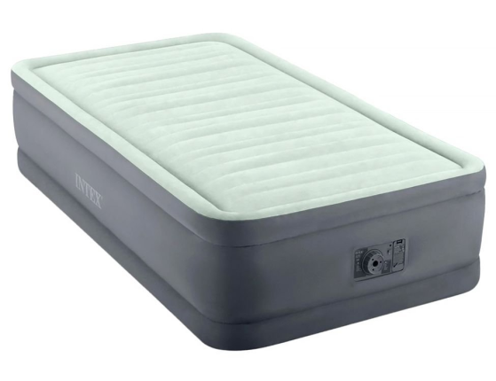 Надувная кровать Intex Premaire Elevated Airbed (Twin), 99х191х46 см, со встроенным насосом 220V