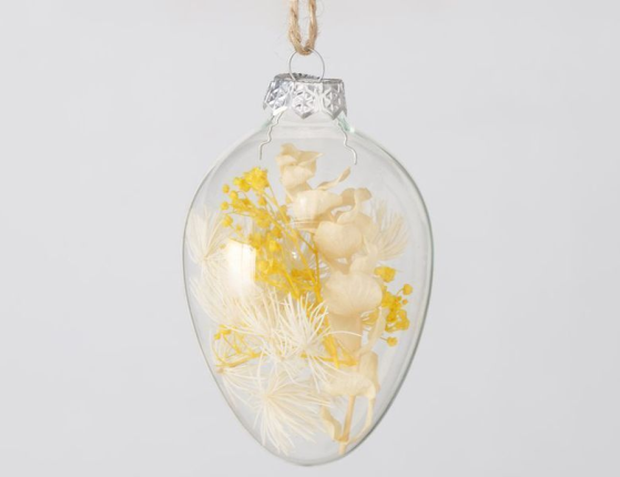 Набор подвесных украшений В ОБЪЯТИЯХ ТЕПЛА, стекло, 9 см, 4 шт.