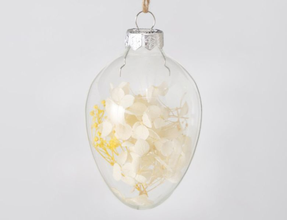 Набор подвесных украшений В ОБЪЯТИЯХ ТЕПЛА, стекло, 9 см, 4 шт.