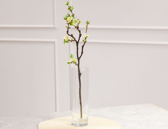 Искусственная ветка ВЕСЕННЯЯ ВИШНЯ, пластик, 62 см