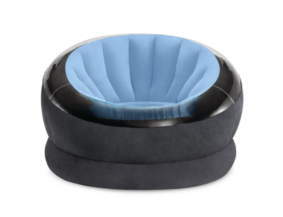 Надувное кресло Intex Empire Chair голубое, 112х109х69 см